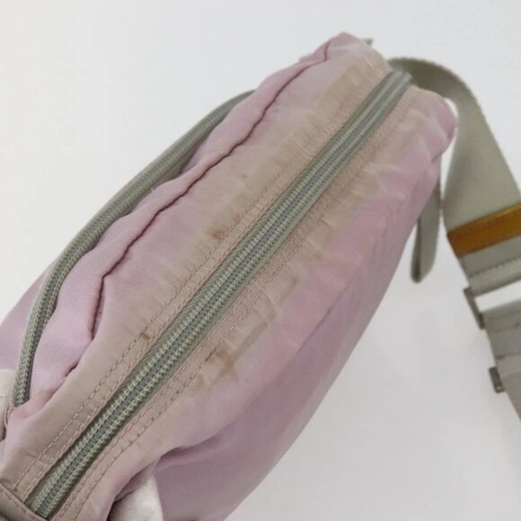 PRADA Shoulder Bag Nylon Pink Silver Auth - Picture 6 of 16